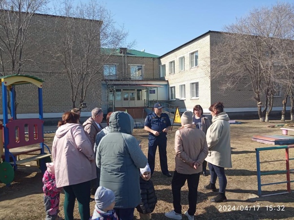 17 апреля в Тамбовском детском саду прошло пожарно-тактическое занятие